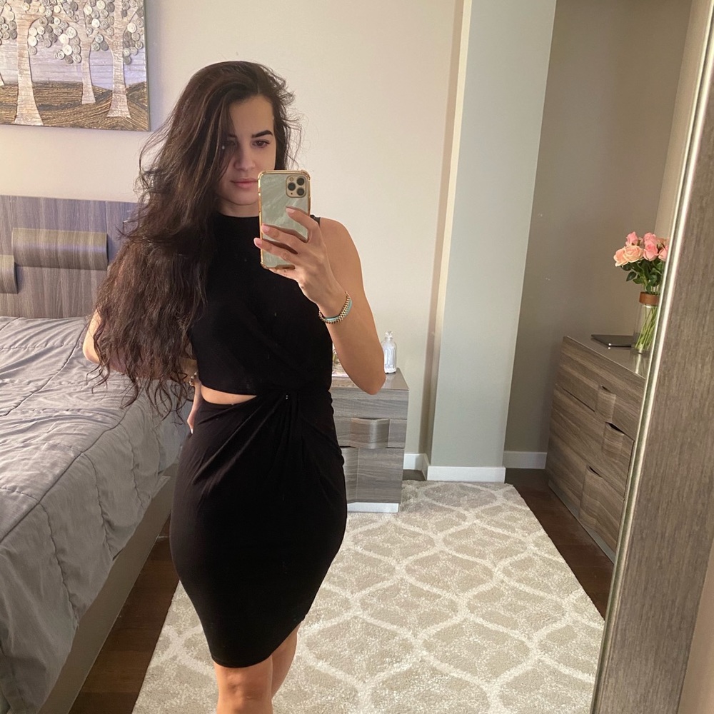 Asos mock beck cut out dress